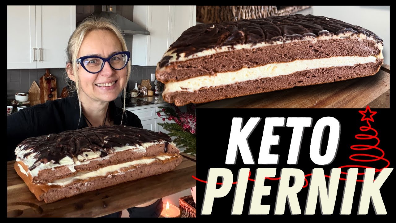 KETO PIERNIK SERNIKOWY 🍰 bez mąki, bez cukru | tylko kilka składników