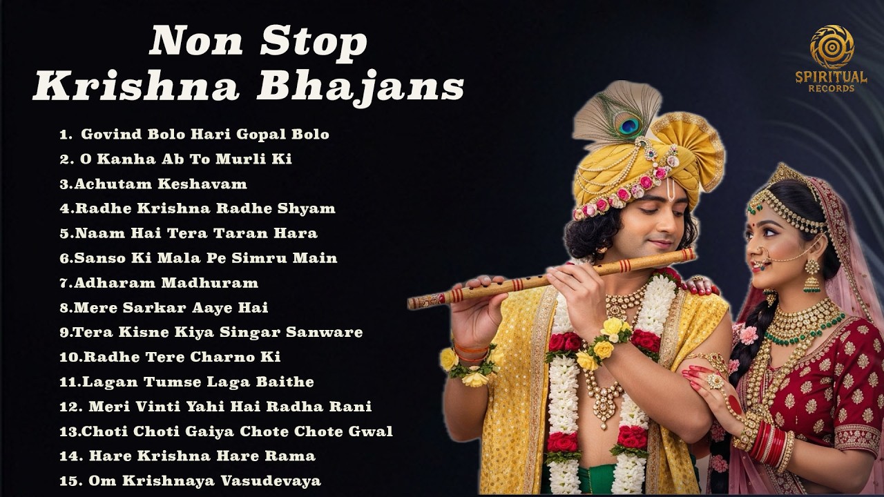 Radha Krishna Nonstop Bhakti Songs | Morning Meditation Music | Man Ko Shanti #radhakrishnabhajan