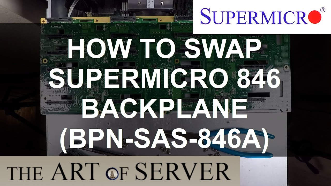 Как заменить объединительную плату Supermicro 846