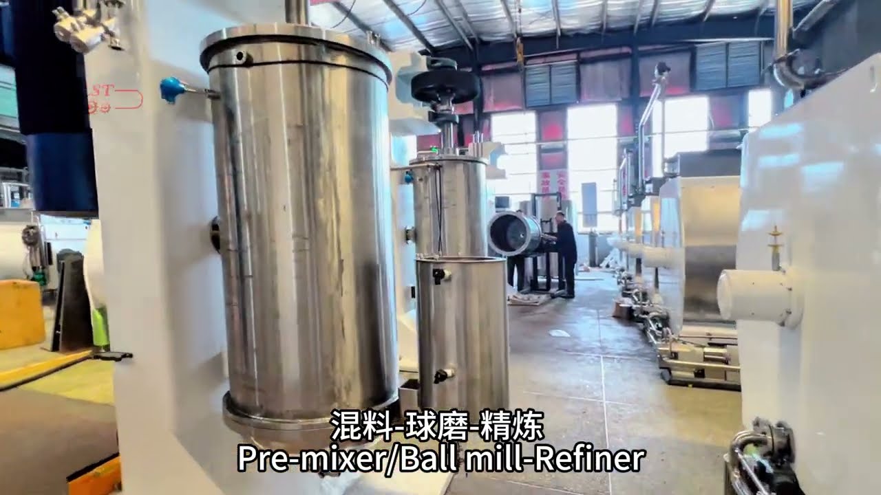500kg-1000kg per hour continuous chocolate ball mill