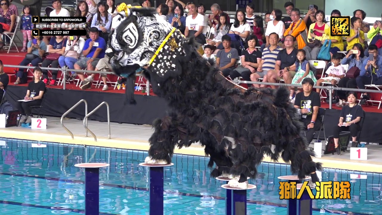 2019 Taiwan KaohSiung City LionDance 高雄水陸戲獅甲 // 水上高樁 // 香港 潤福堂國術龍獅總會