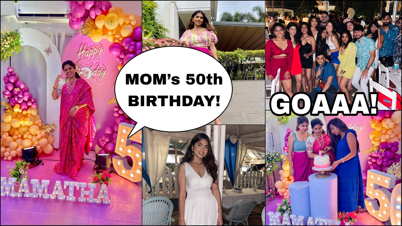 GOA| Suprised mom for her 50th Birthday ❤️ Meeting my friends after 3 years | VLOG