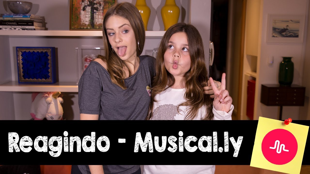 Reagindo aos nossos vídeos no Musical.ly ft. Luara Fonseca || Valentina Schulz