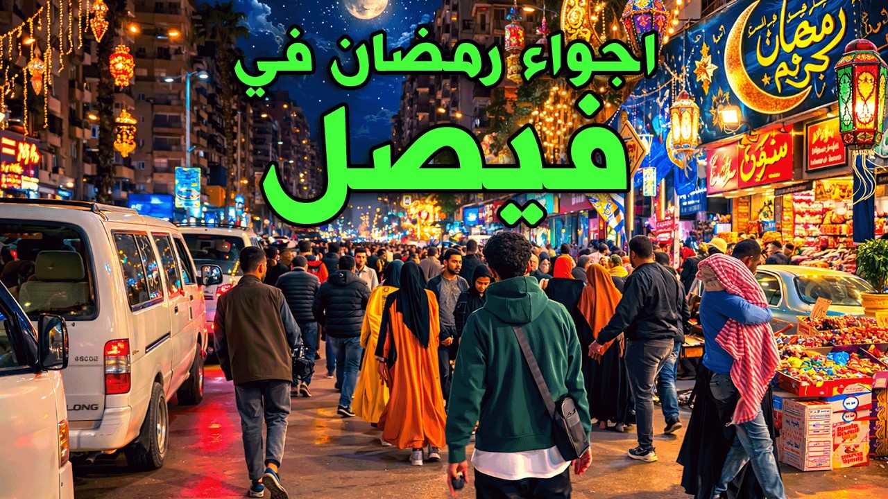 اجواء ليالي رمضان في فيصل ـ جولة رمضانية في شارع فيصل والطالبية والطوابق وشارع العشرين