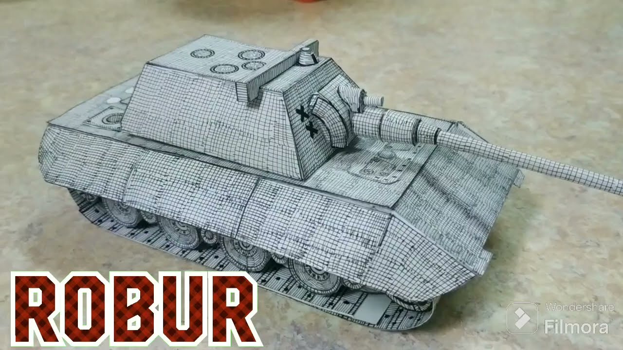 Building 🇩🇪E-100🇩🇪 (German Super Heavy Tank) #papercraft #military #fypシ #art #wargaming #history