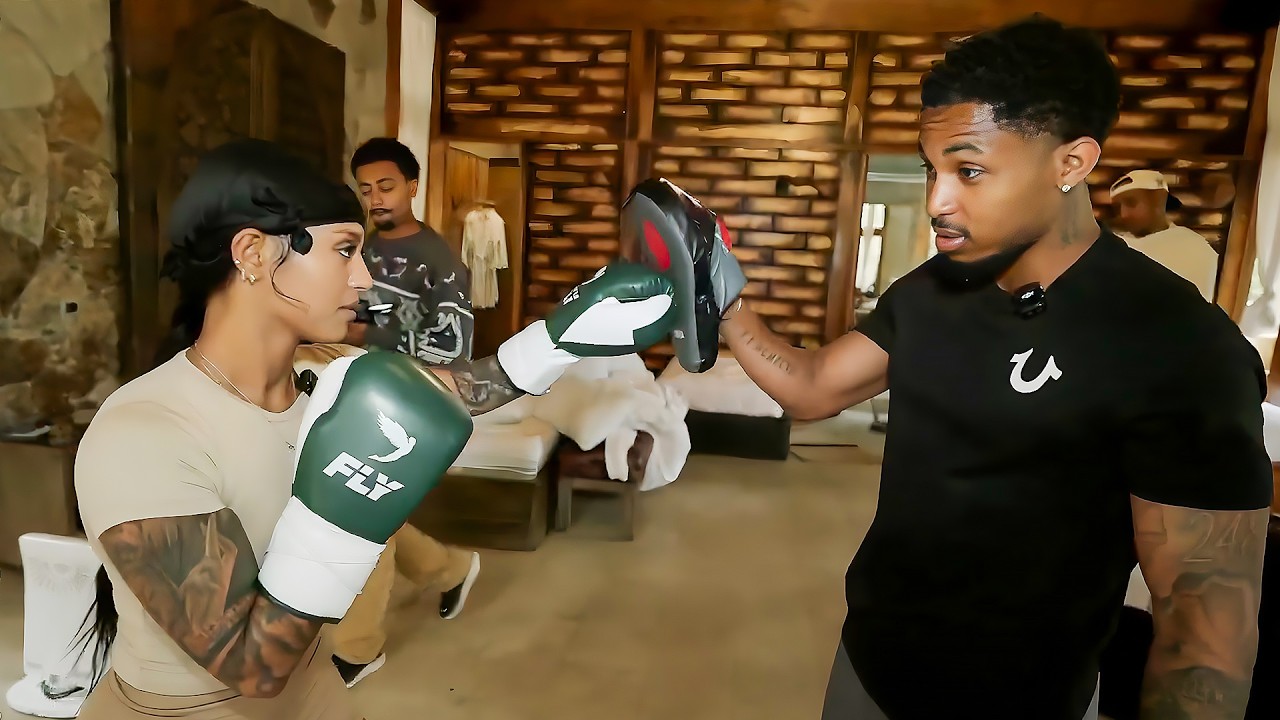 The BEST Ethiopian Female Boxer Trains DDG 😍🥊