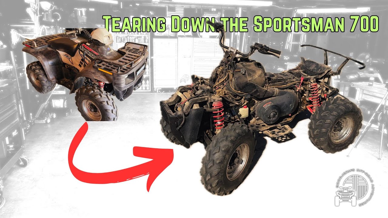 Polaris Sportsman 700 Complete Body Removal - What's Under the Plastic?