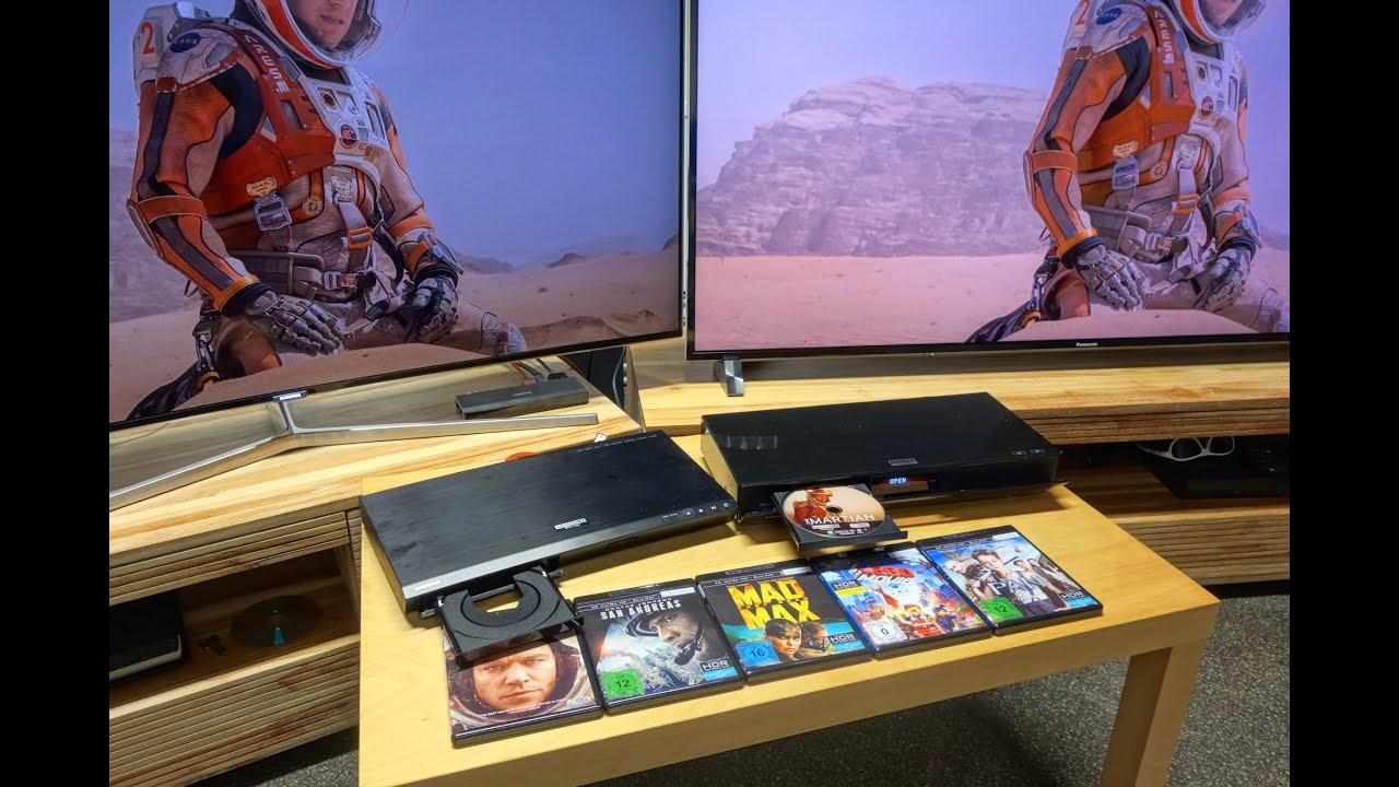 UHD HDR Blu ray Panasonic UB900, Samsung K8500 mit KS9090, DXW904 und XD93 im Test