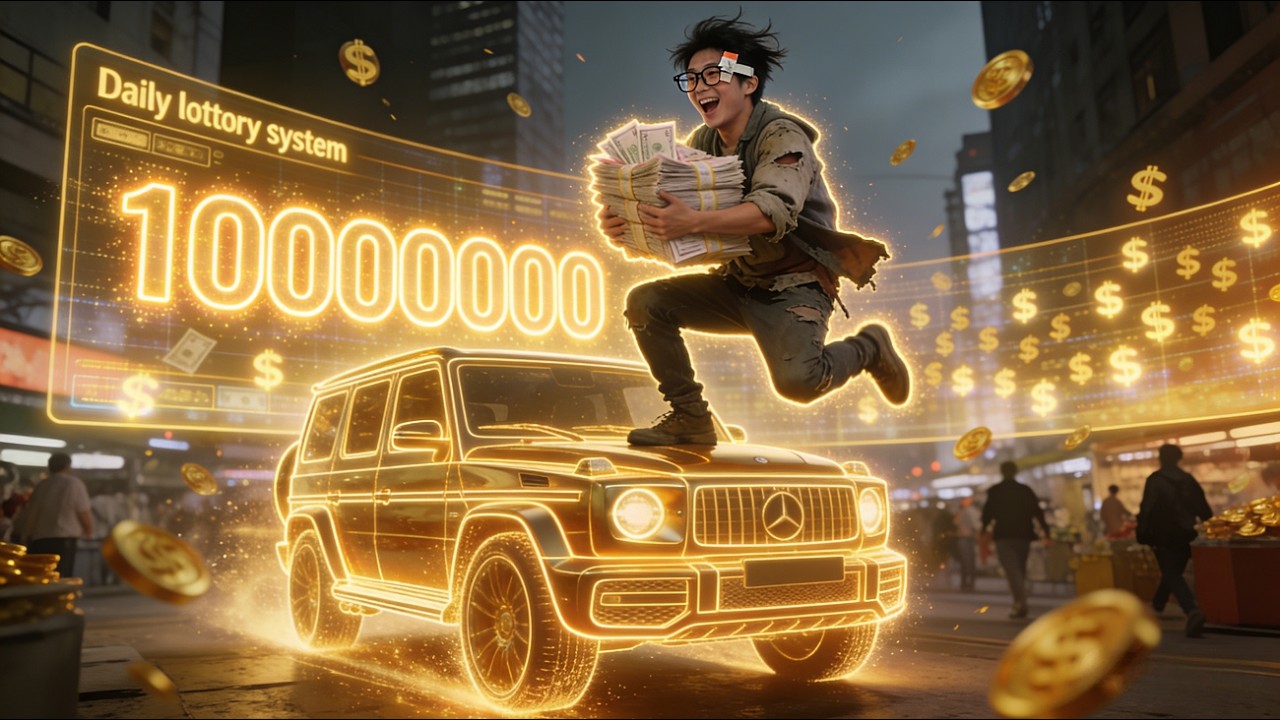 【FULL】NEW🔥Every Day Can Randomly Gain 10000000 And Sports Cars, Poor Uses System To Become Rich.