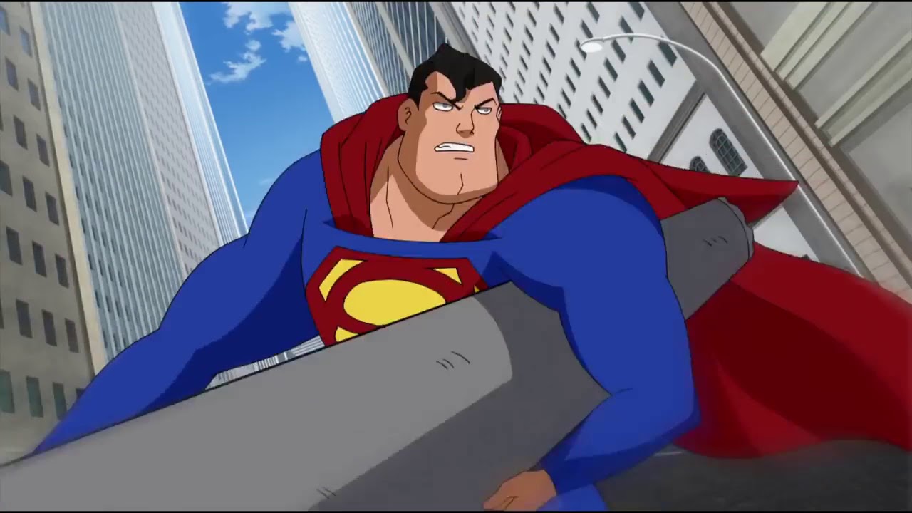 24 Superman vs Atomic Skull   Fight Scene   Superman vs  The Elite