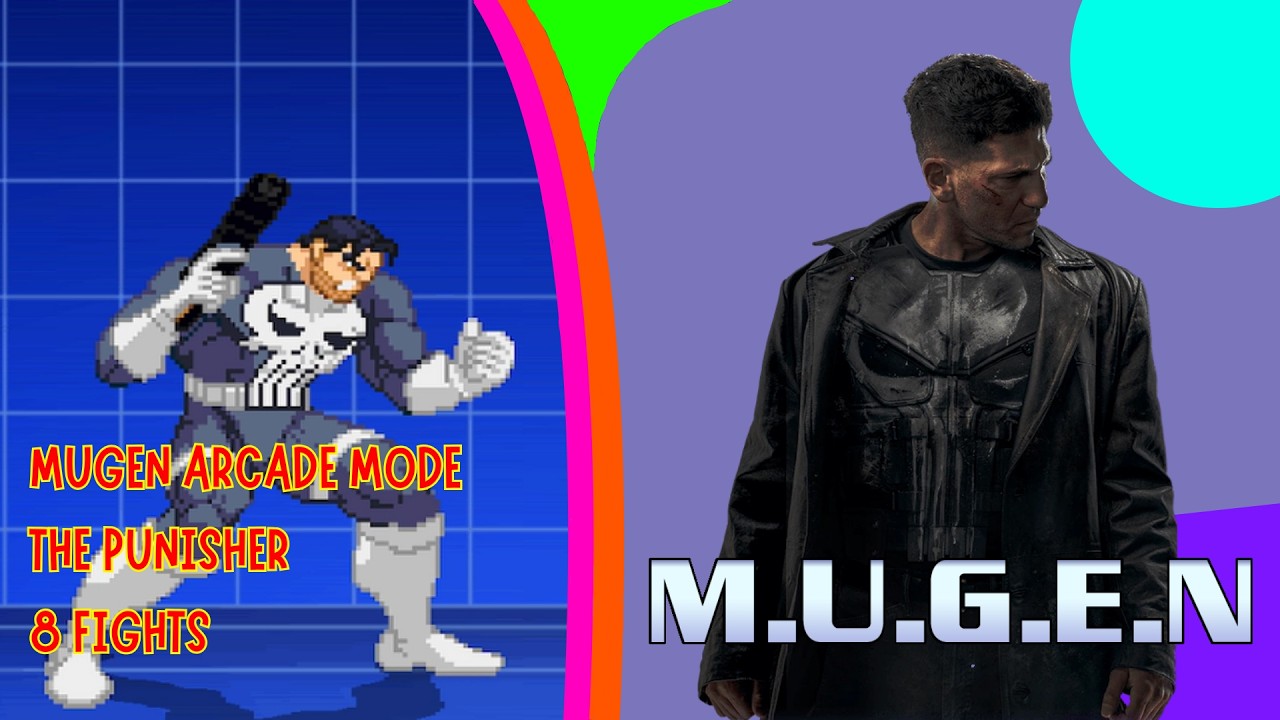 MUGEN - The Punisher Arcade Run (8 Fights)