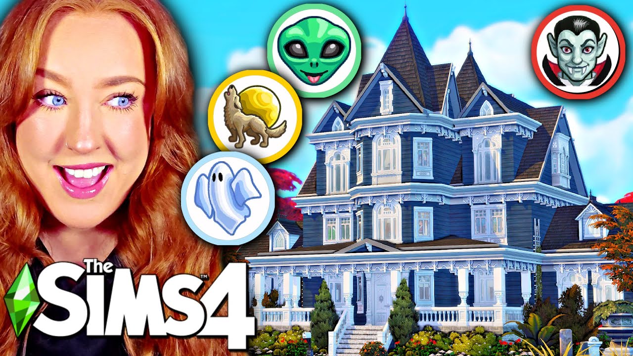 Я построил дом для каждого оккультиста в The Sims 4