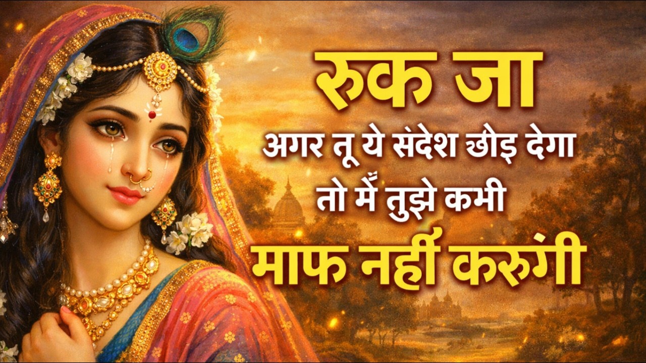 रुक जा अगर तू आज ये संदेश छोड़ देगा तो मैं तुझे कभी माफ नहीं करूंगी