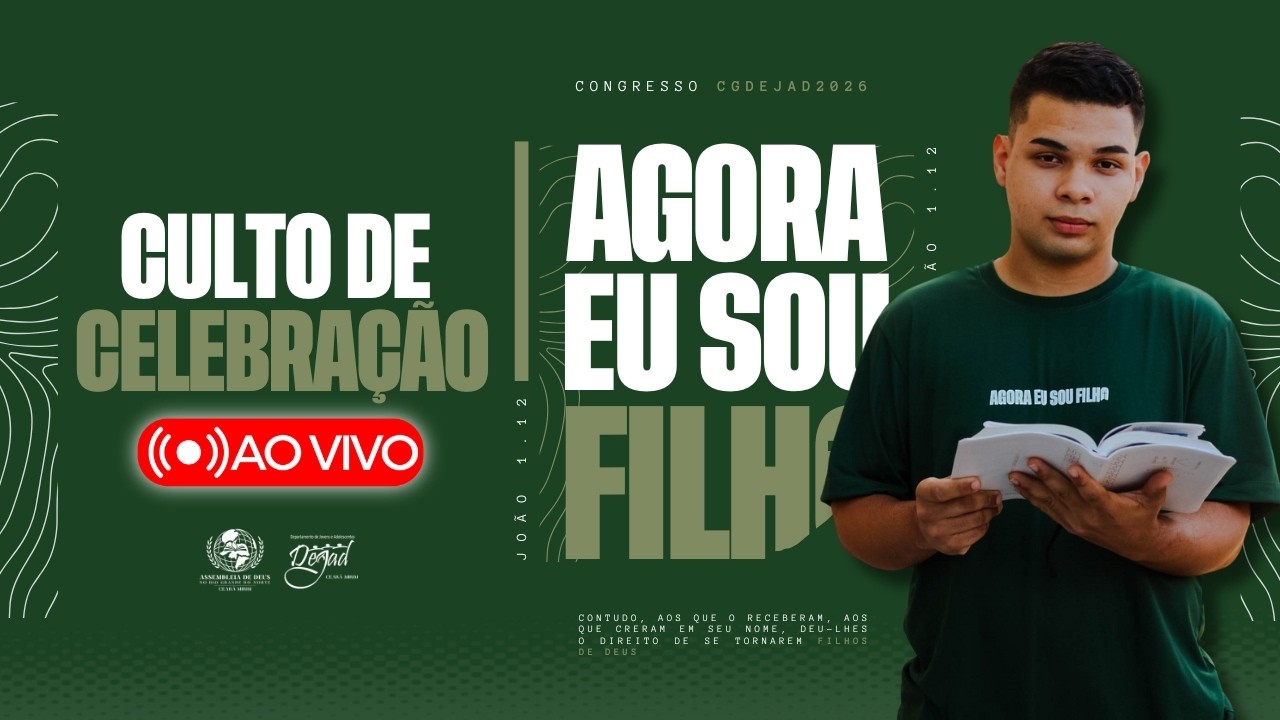 Culto de Celebração - CGDEJAD2026  - Siga → @ieadern_cearamirim!
