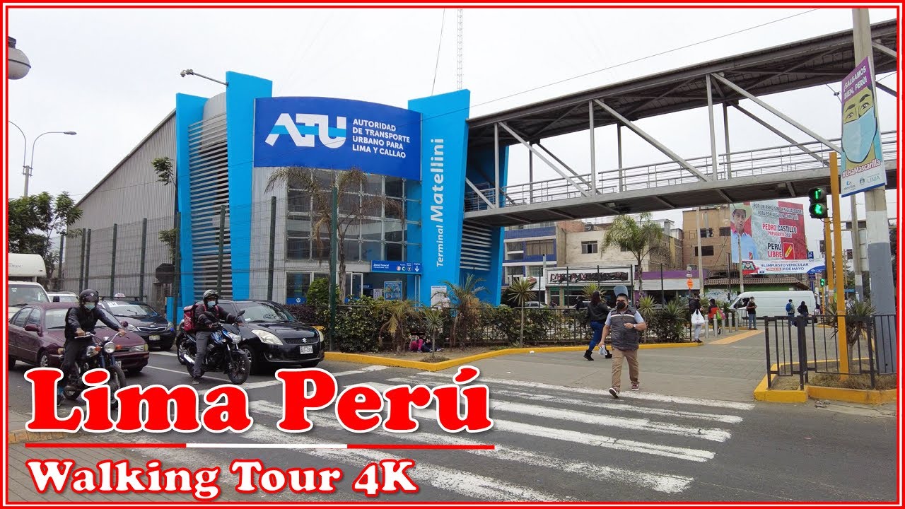 【LIMA PERU 🇵🇪】Estación Matellini del Metropolitano | Walking tour 4K |