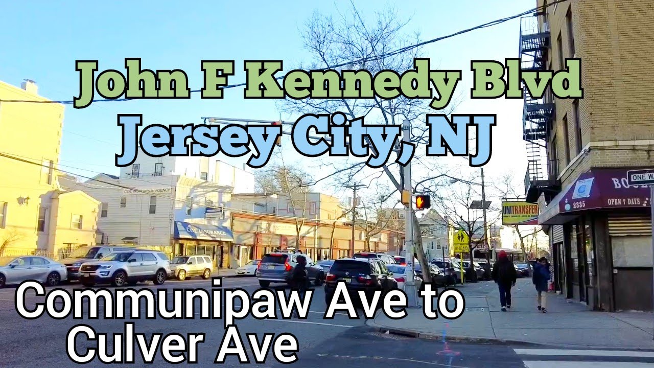 Walking on John F Kennedy Blvd in Jersey City, New Jersey | Communipaw Ave to Culver Ave