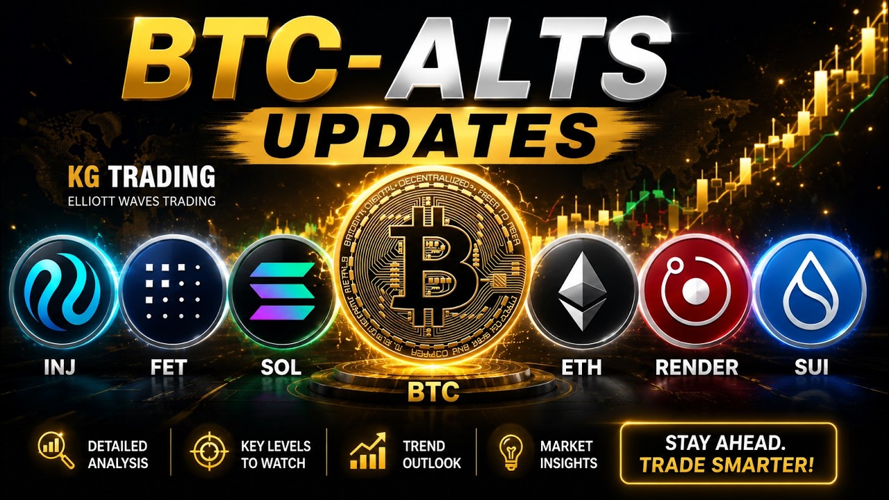 CRYPTO MARKET ANALYSIS: BTC, ETH, SOL, FET, INJ, SUI RENDER: FINAL LOWS AHEAD?