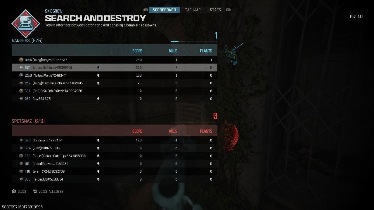 Mw3 Skidgrow SnD 16-6