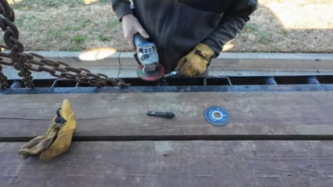 Custom making a part in walmart parking lot.
