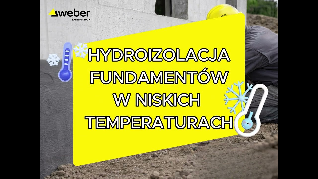 Hydroizolacja fundament&oacute;w w niskich temperaturach - weber.tec Superflex D24