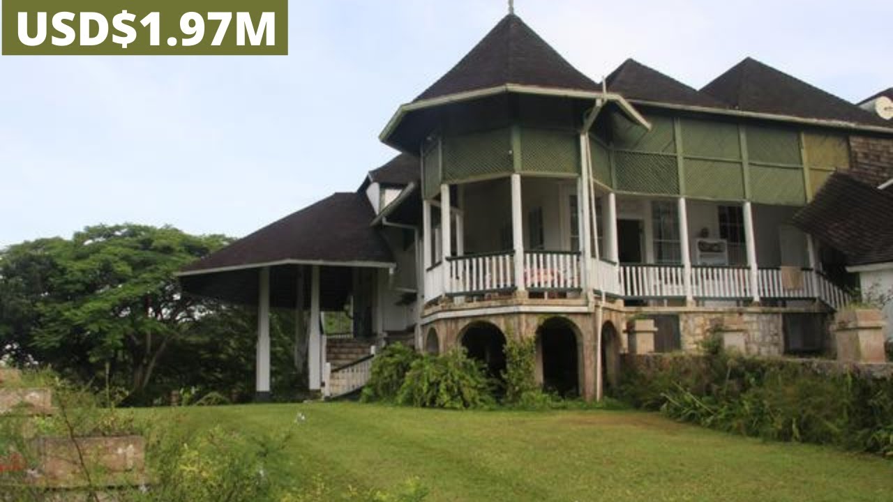 One of Jamaica's best known estate houses with views of the St  Ann hills. 149-acre Bromley Estate