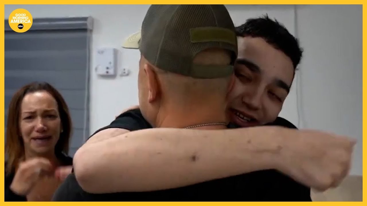 Watch American-Israeli hostage Edan Alexander reunite with family