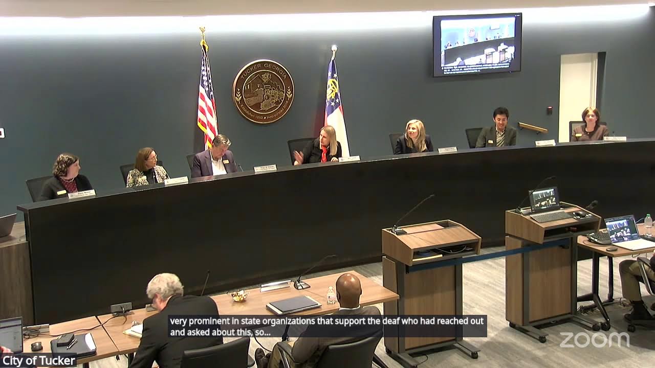 Tucker City Council Meeting