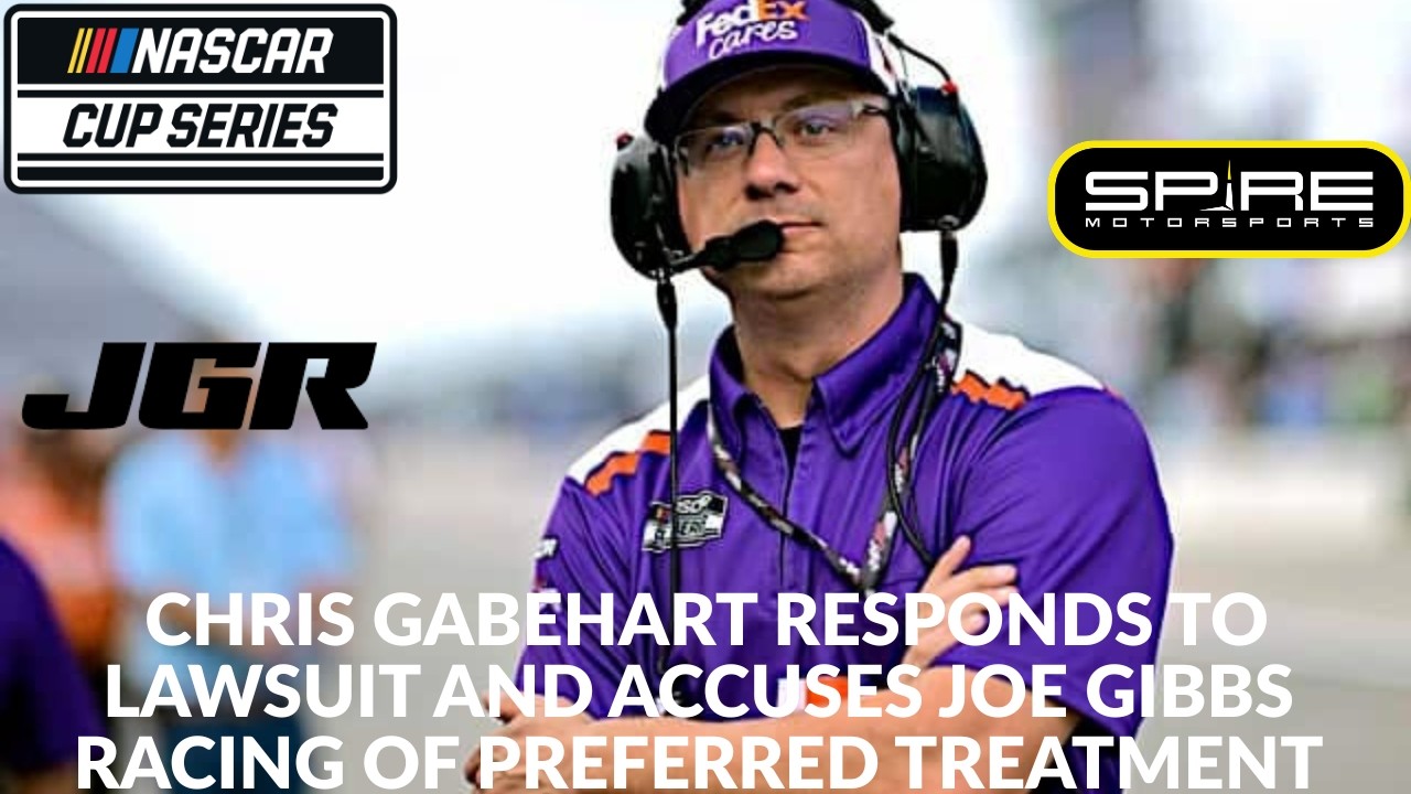Крис Гейбхарт ответил на иск и обвинил команду Joe Gibbs Racing в предоставлении ей привилегий.
