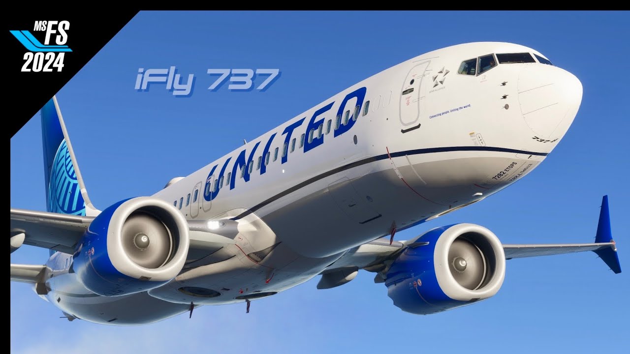 MSFS2024 | iFly United Airlines Boeing 737 Max | Indianapolis to Orlando | FSRealistic | Ultra 
