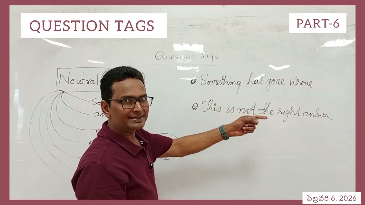QUESTION TAGS_PART- 6_INTERMEDIATE 1ST YEAR ENGLISH GRAMMAR