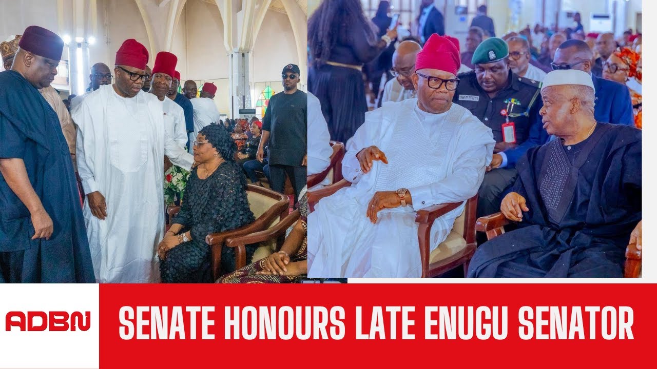President of the Senate Leads Senators in a Night of Tribute to Late Enugu Senator, Ezea