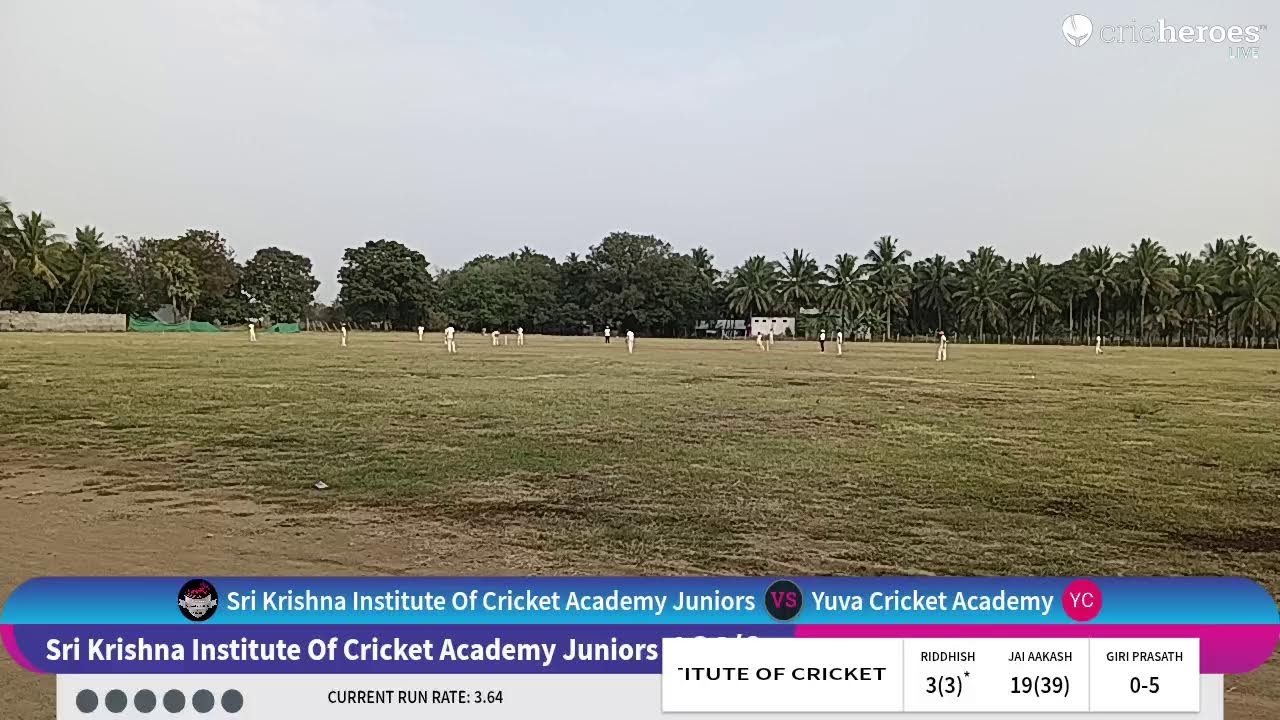 Yuva Cricket Academy vs Sri Krishna Institute Of Cricket Academy Juniors live cricket match |  live