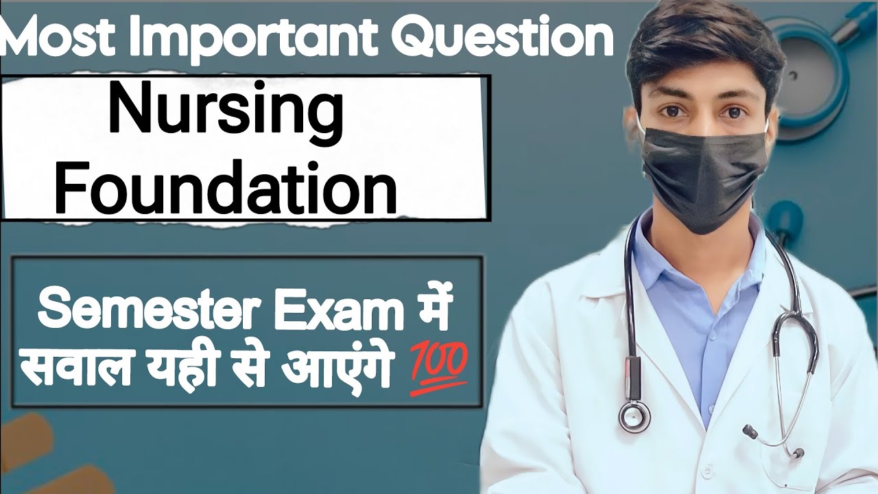 Most Important Question For Nursing Foundation I and II For BSC Nursing Semester Exam