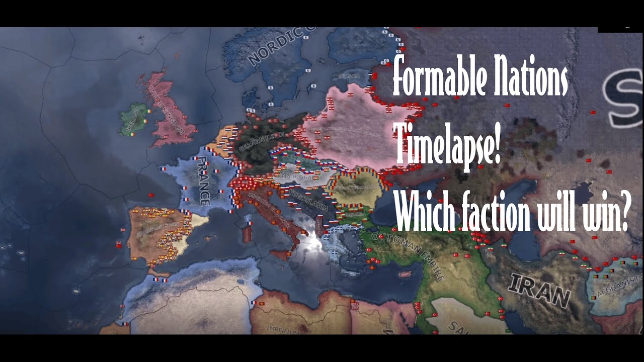 Hoi4 - Formable Nations AI Only Timelapse
