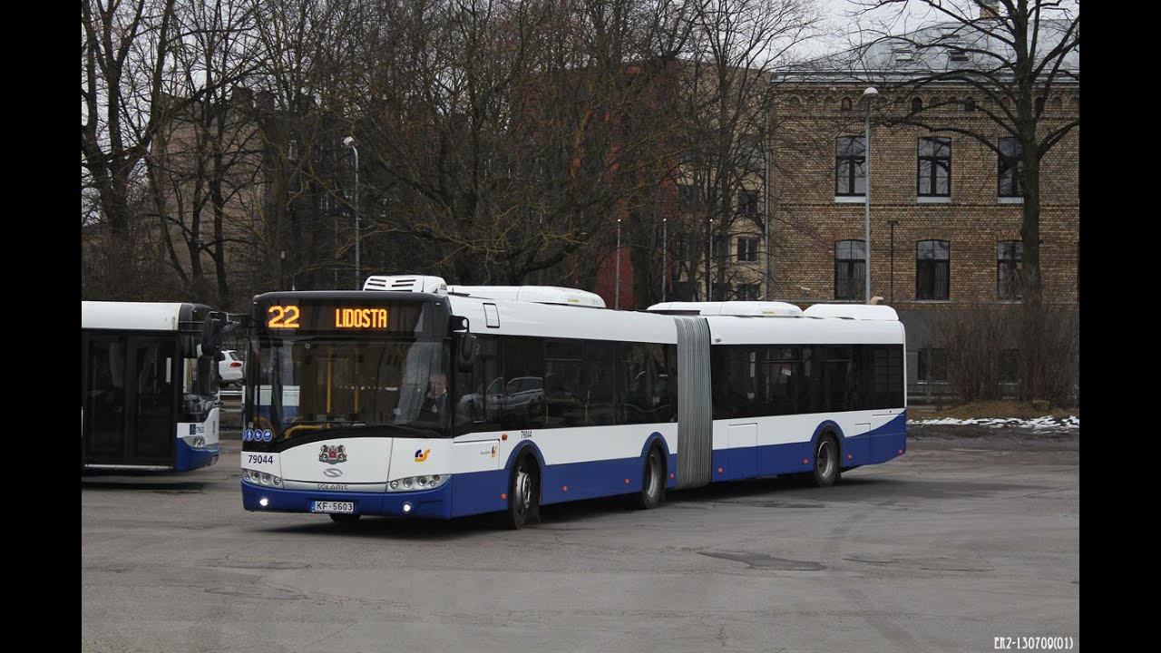 Bus N.22 in RIGA!!! 22-ой автобус в Риге!!! #BUS #RIGA #RigasSatiksme #SolarisUrbino #Роланд