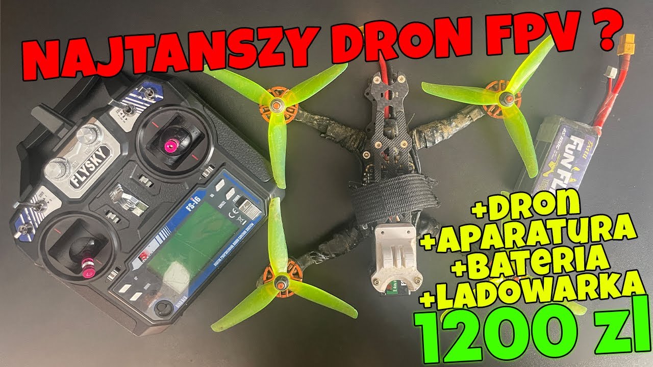 NAJTANSZY DRON FPV? -MOJ PIERWSZY DRON *FPV*
