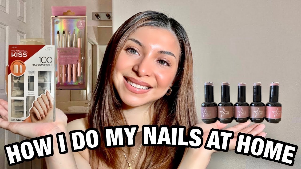 HOW TO DO YOUR NAILS AT HOME | Testing Kiss Full Cover Nails + Nail Reserve Gel ** Budget Friendly**