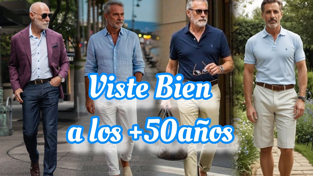 Hombres de Más de 50 años: Así Se Viste  con Elegancia  y Personalidad | Guía de Estilo Masculino 