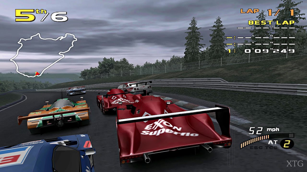 Enthusia Professional Racing - Toyota GT-ONE Race Car PS2 Gameplay HD