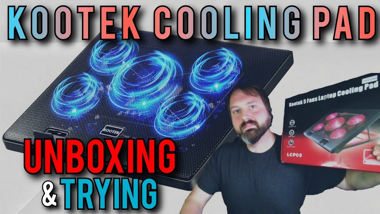 Kootek Laptop Cooling Pad Unboxing & Trying