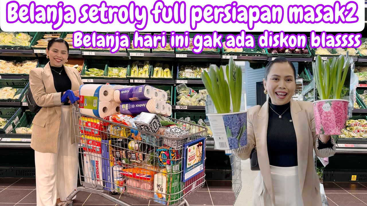 BELANJA SETROLY FULL PERSIAPAN MASAK2 || BELANJA HARI INI GK ADA DISKON SAMA SEKALI