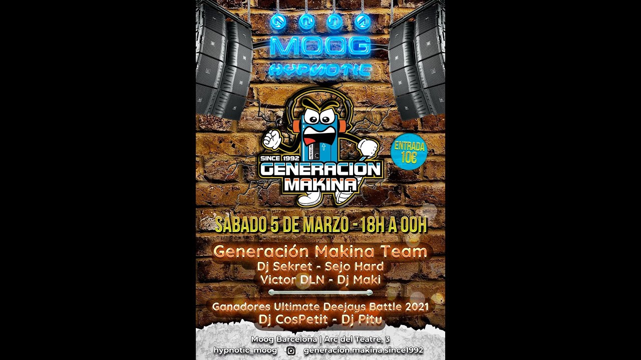 DJ PITU & DJ CESK @ GENERACION MAKINA (MOOG BCN)