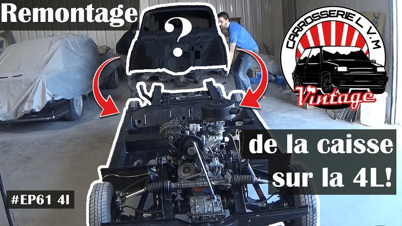 REMONTAGE de la CAISSE de la 4L! - #EP61 4L