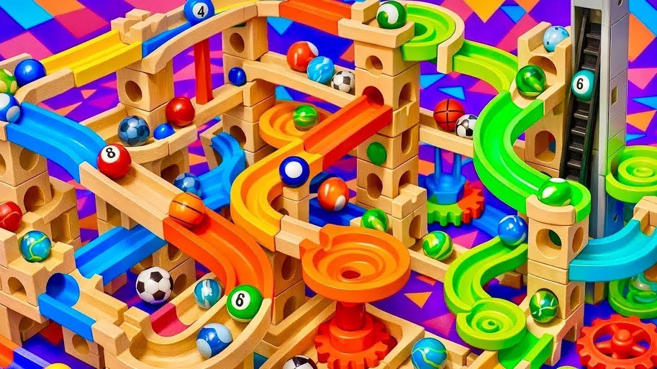 Marble Run Peaceful Motion ASMR – Soft Flow and Rhythm 4
