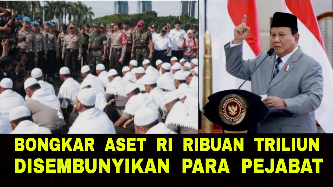 Presiden Prabowo Bongkar Aset RI Ribuan Triliun Dollar AS Disembunyikan Pejabat