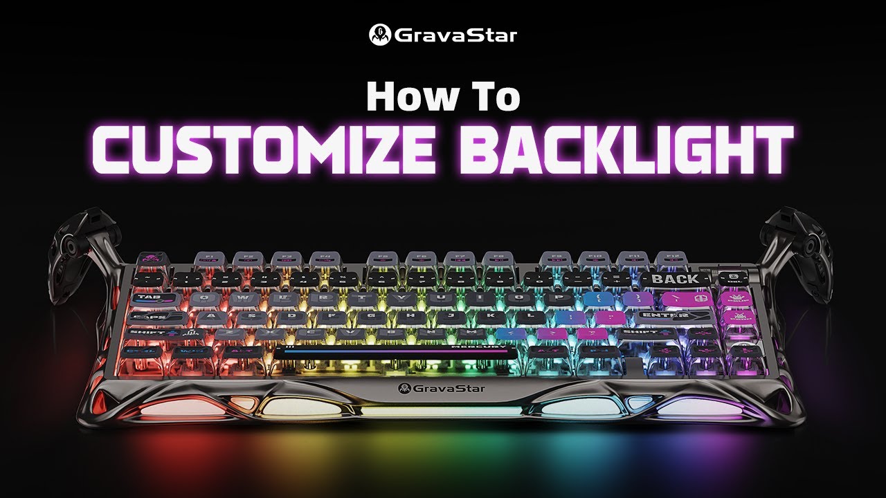 Tutorial | How to Customize RGB Backlight of GravaStar Mercury Keyboard | For K1 Pro/K1/K1 Lite