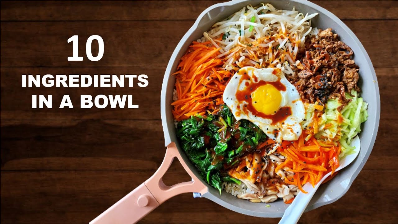 10 ingredients easy bibimbap recipe you can make | dinner ideas