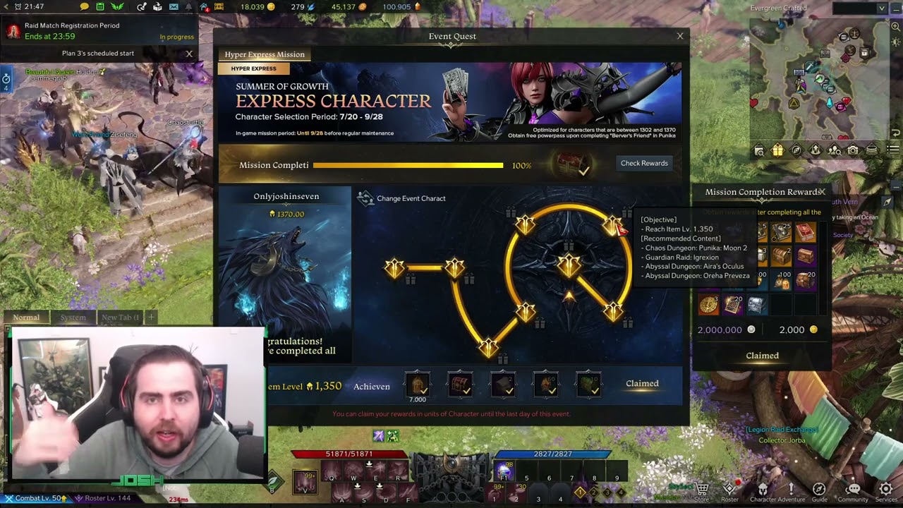 Lost Ark - Completing Hyper-Express Mission in 40 minutes! Get BIG rewards!