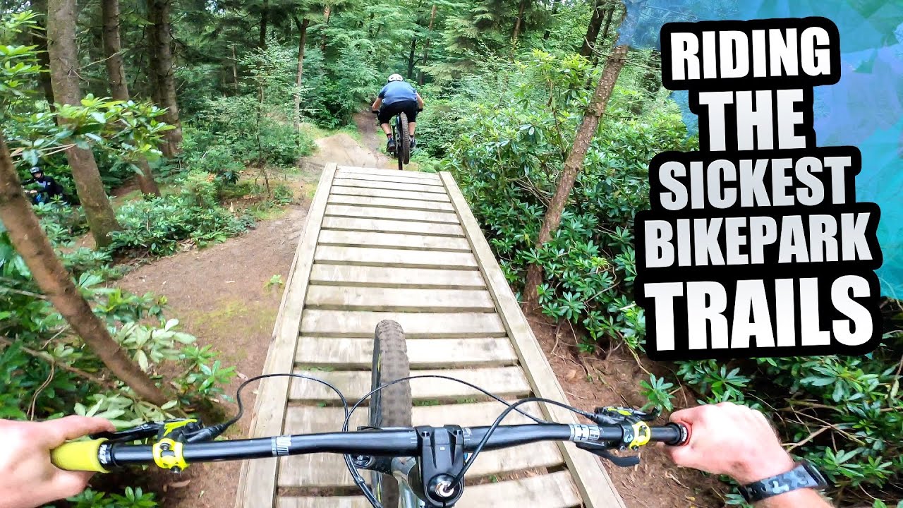 RIDING THE SICKEST BIKE PARK TRAILS AND SENDING TECHNICAL MTB TRICKS!