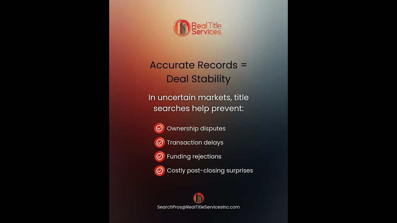 Economic Uncertainty Exposes Title Risks | Why Property Records Matter